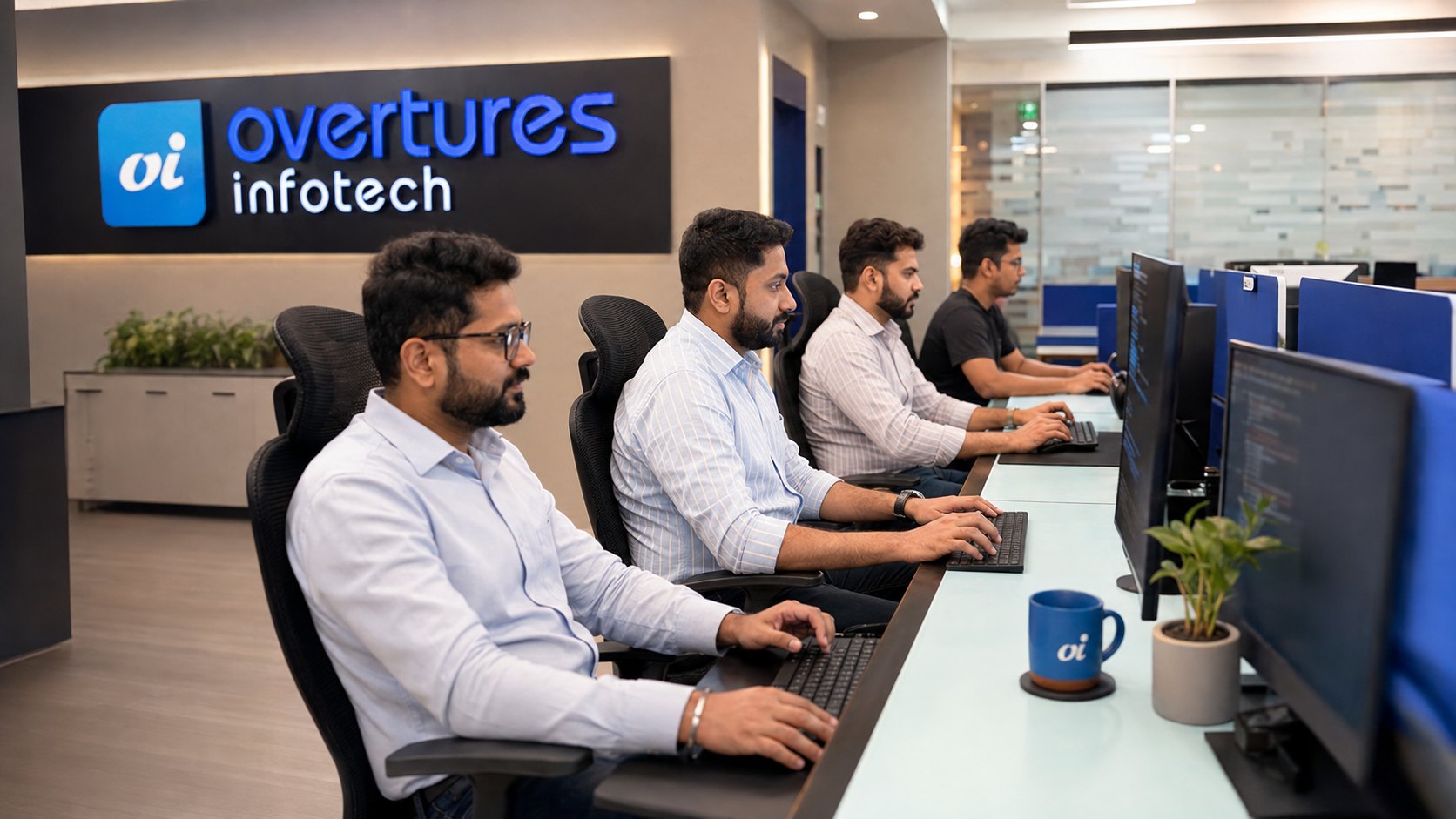 OVERTURES team at the Mumbai office